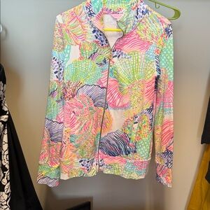 Lilly Pulitzer Multicolor Zip-Up Blouse
